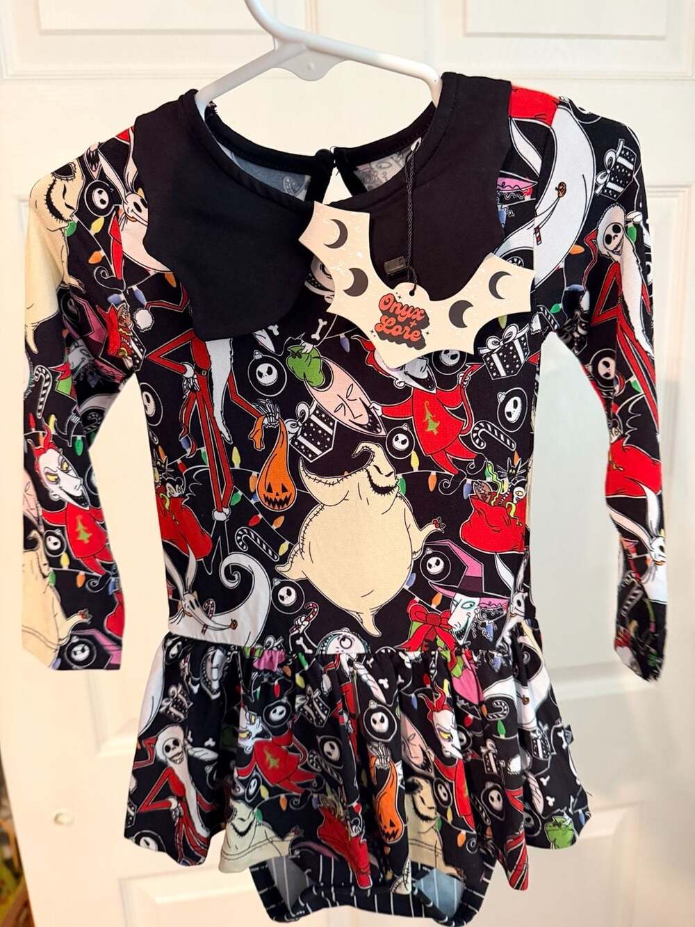 Rune + Altar Onyx Lore Nightmare Before Christmas Bodysuit Dress 18/24 Halloween